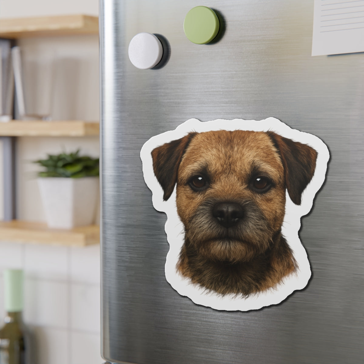 Border Terrier Die-Cut Magnet - Cute Dog Breed Refrigerator Magnet, Pet Lover Gift, Animal Decor, Fridge Decoration, Puppy Art Magnet