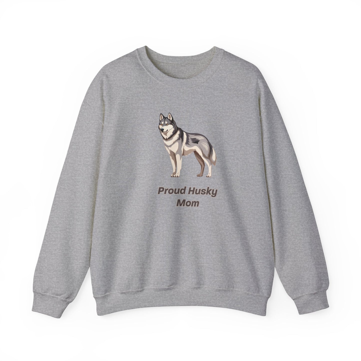 Proud Husky Mom Unisex Crewneck Sweatshirt