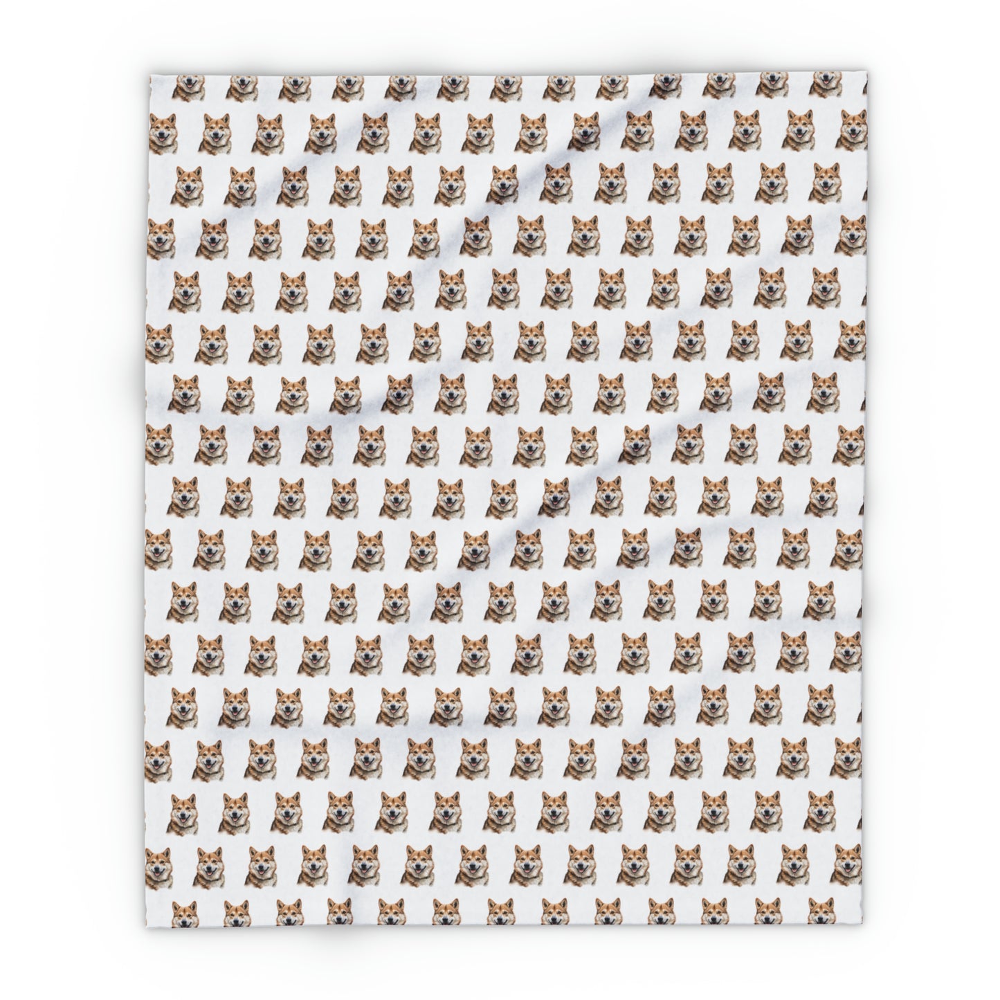 akita fleece blanket, full flat view