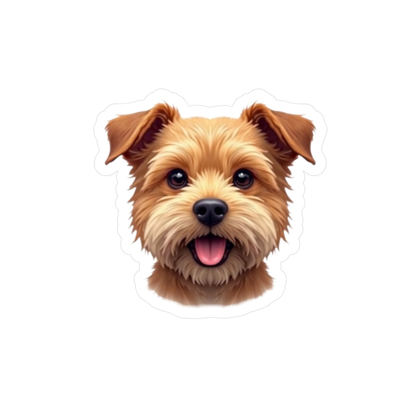 Border Terrier Kiss-Cut Vinyl Decals Stickers, Dog Lover Gift, Car Decals, Laptop Stickers, Pet Owner Gift, Animal Lover Decor