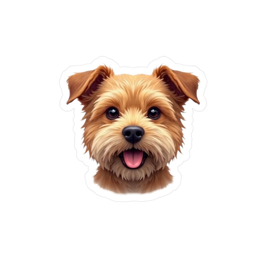 Border Terrier Kiss-Cut Vinyl Decals Stickers, Dog Lover Gift, Car Decals, Laptop Stickers, Pet Owner Gift, Animal Lover Decor