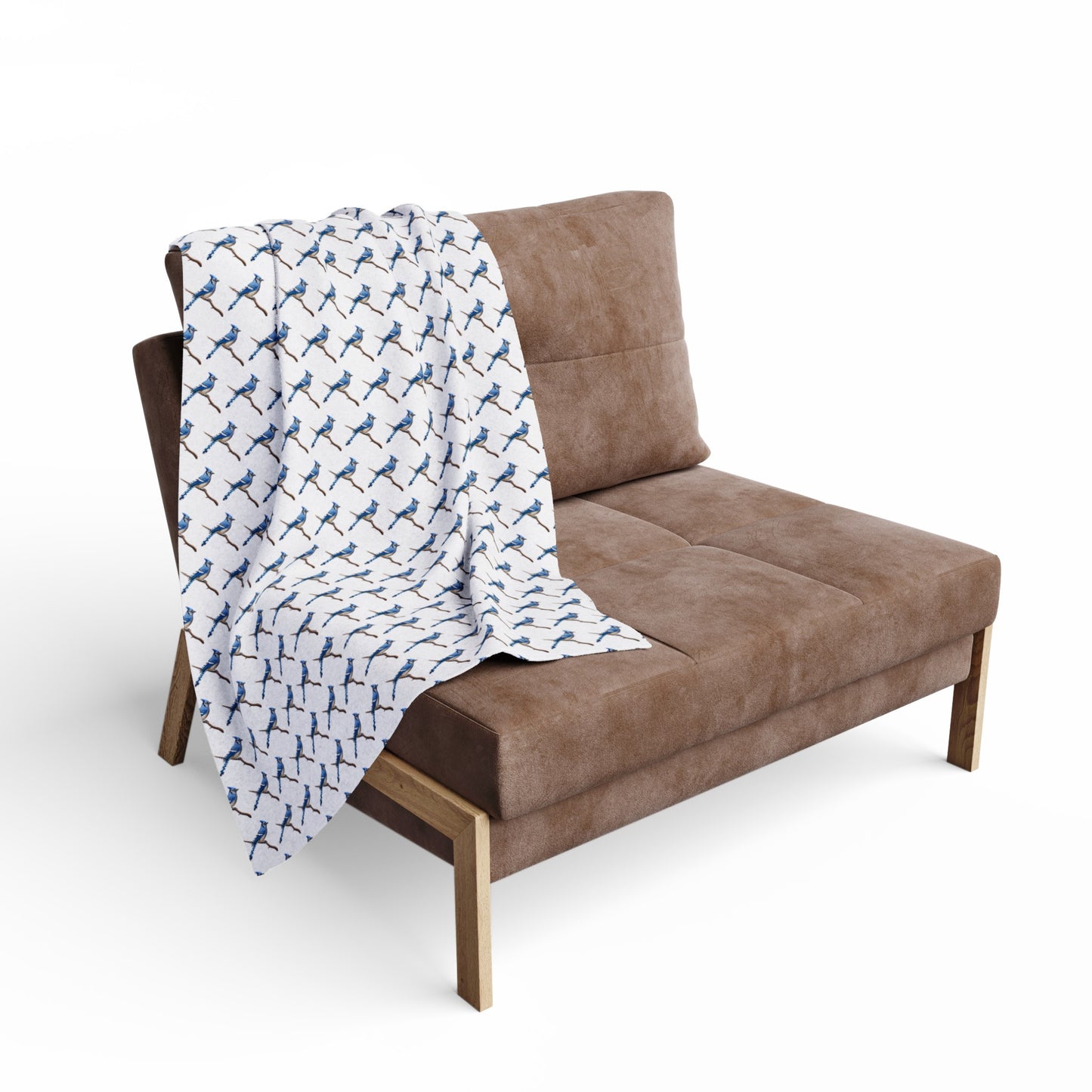 Blue Jay Blanket | Arctic Fleece Blanket | Bird Bedding | Bird Lover Gift | Bird Throw
