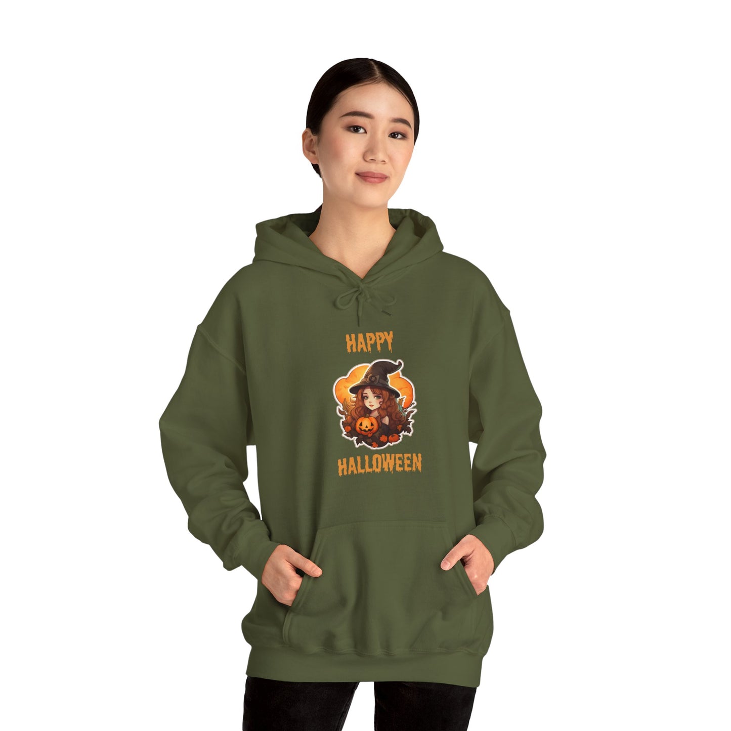 Witch Happy Halloween Unisex Heavy Blend Hooded Sweatshirt