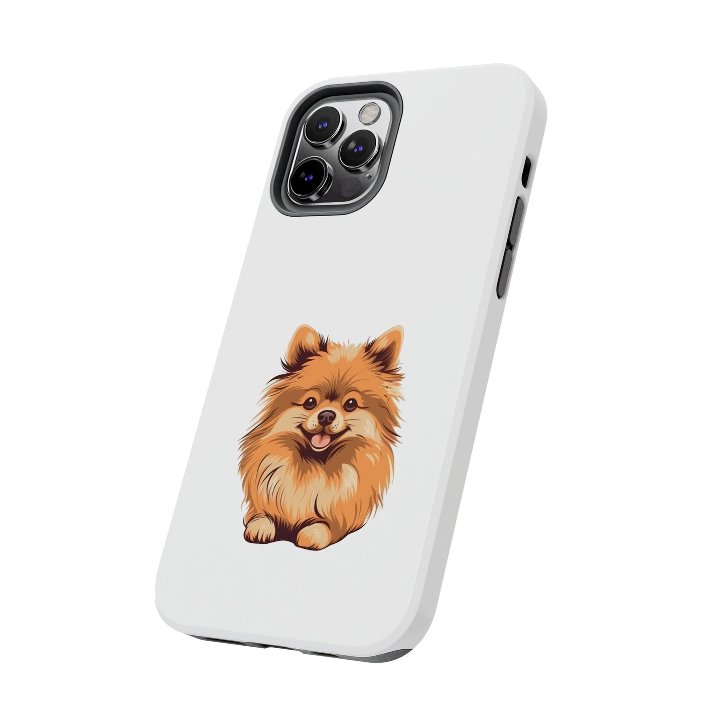 White Pomeranian Tough Phone Case