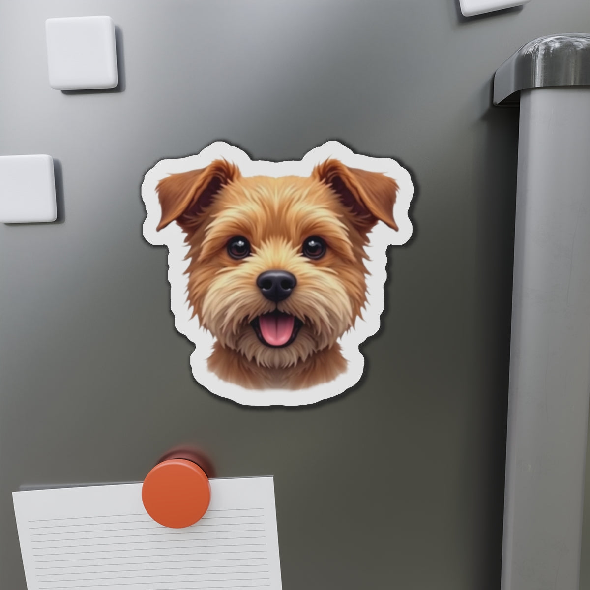 Border Terrier Die-Cut Magnet - Cute Dog Breed Refrigerator Magnet, Pet Lover Gift, Animal Decor, Fridge Decoration, Puppy Art Magnet