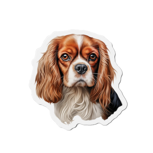 Cavalier King Charles Spaniel Magnet | Die Cut Dog Magnet | Pet Kitchen Decor