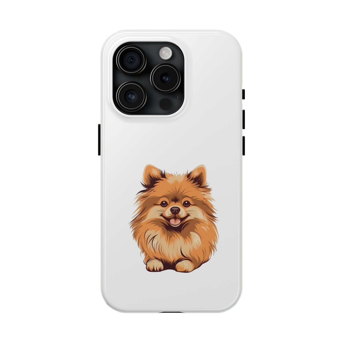 White Pomeranian Tough Phone Case