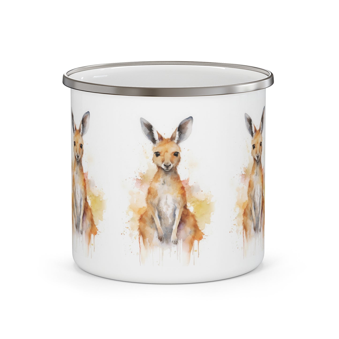 Kangaroo Enamel Camping Mug