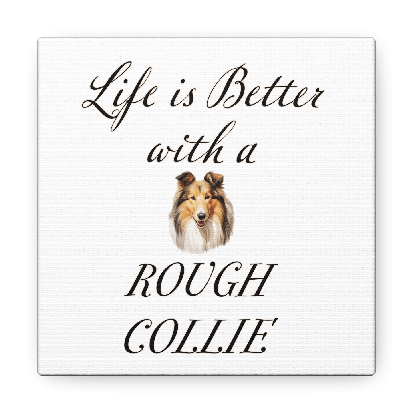 Rough Collie Art - Dog Print - Canvas Gallery Wraps