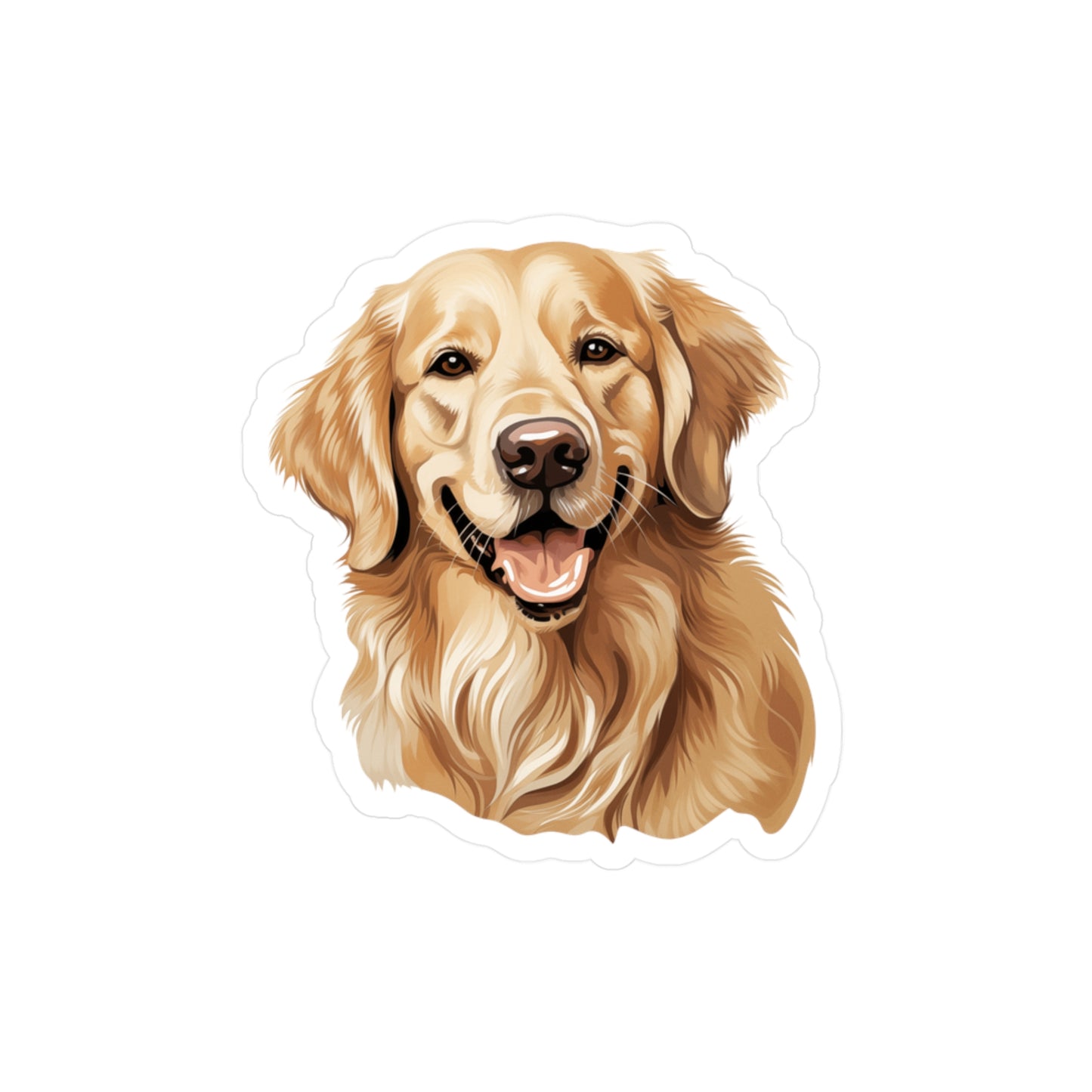 Golden Retriever Sticker - Kiss-Cut Vinyl Decals