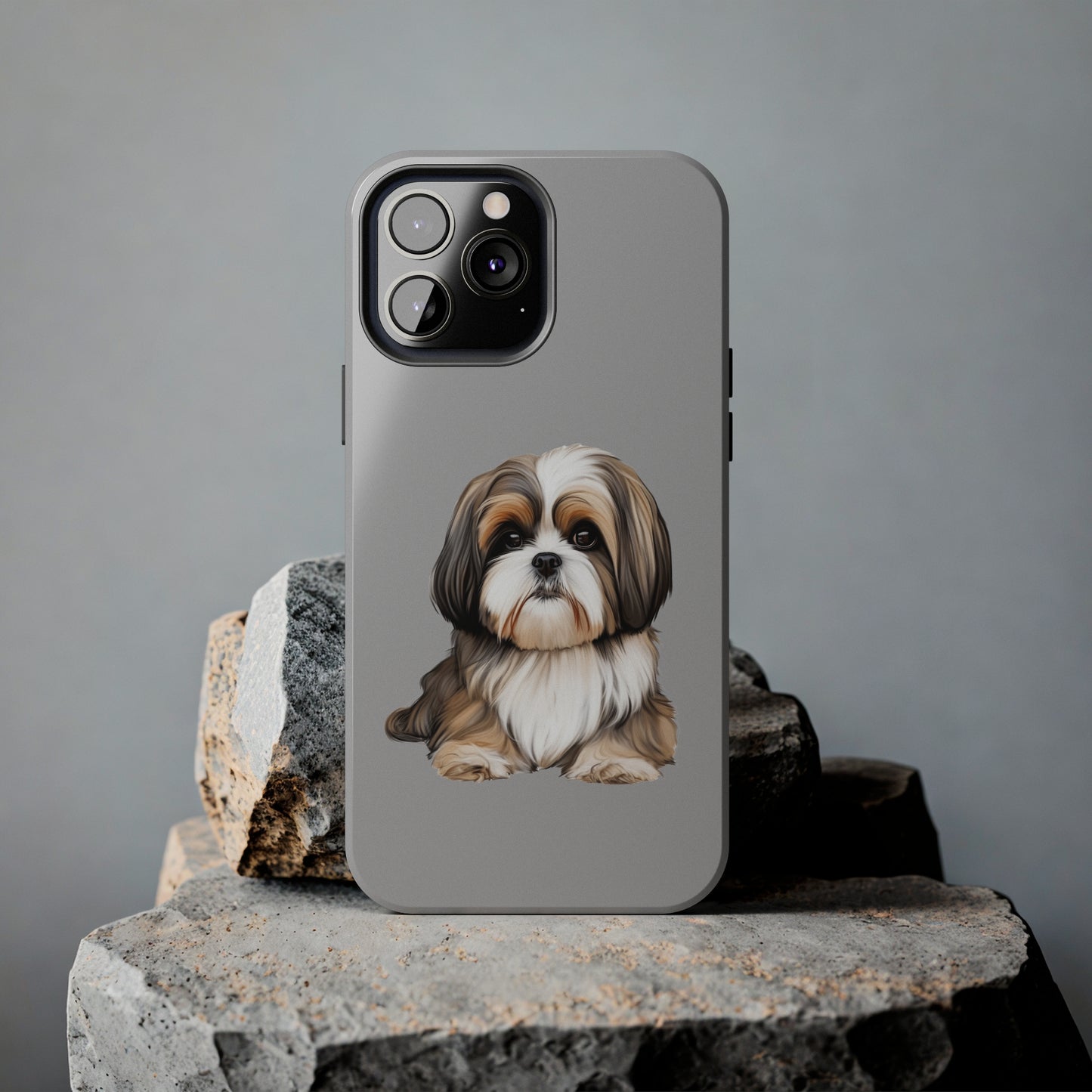 Light Grey Shih Tzu Tough Phone Case