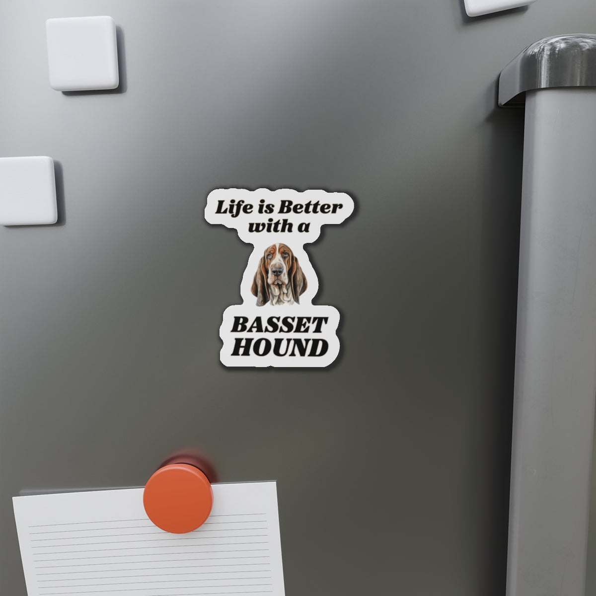 Life is Better with a Basset Hound Magnet - A Must-Have for Dog Lovers