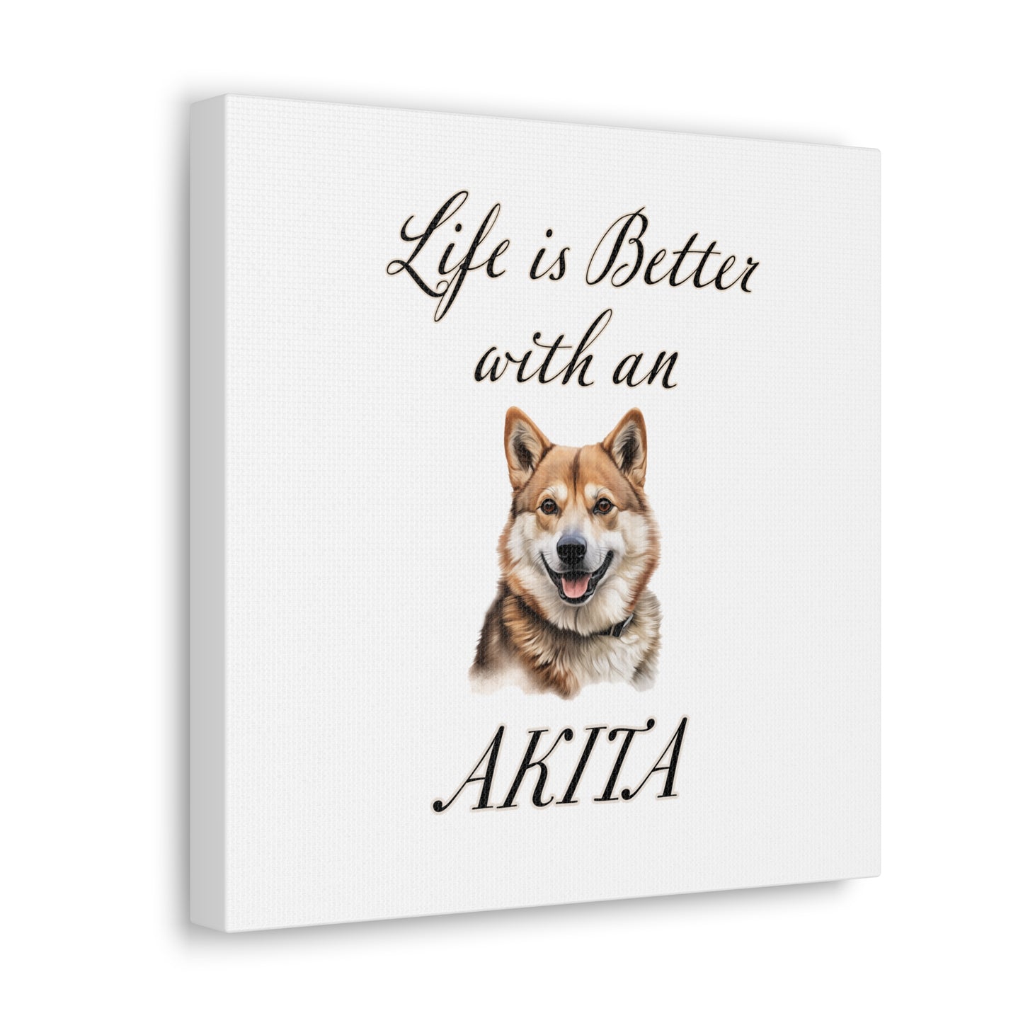 Akita Art - Dog Print - Canvas Gallery Wraps