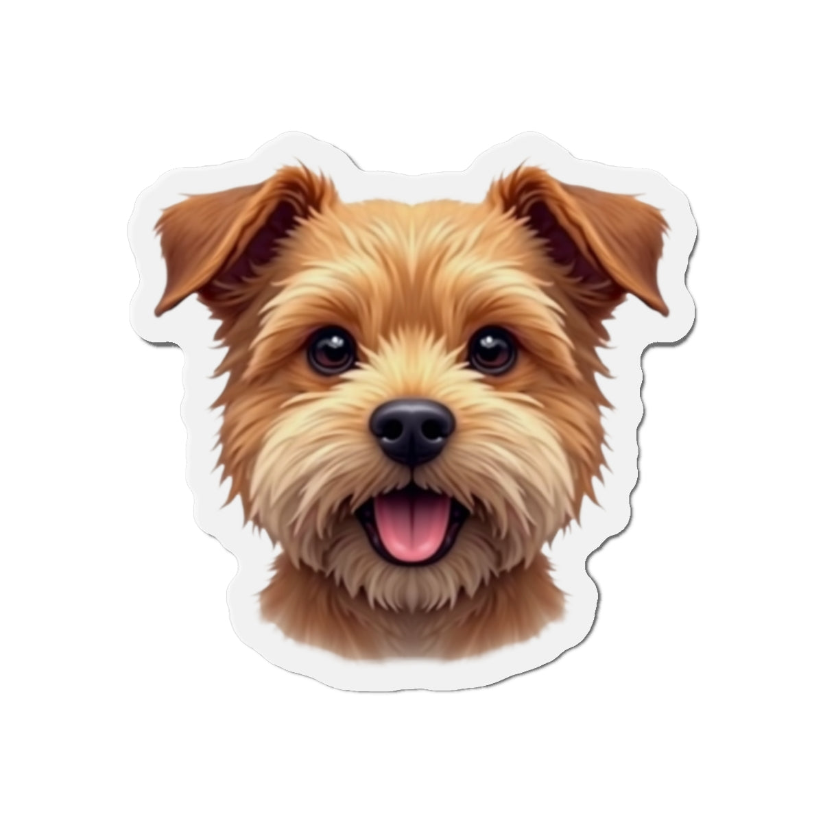 Border Terrier Die-Cut Magnet - Cute Dog Breed Refrigerator Magnet, Pet Lover Gift, Animal Decor, Fridge Decoration, Puppy Art Magnet