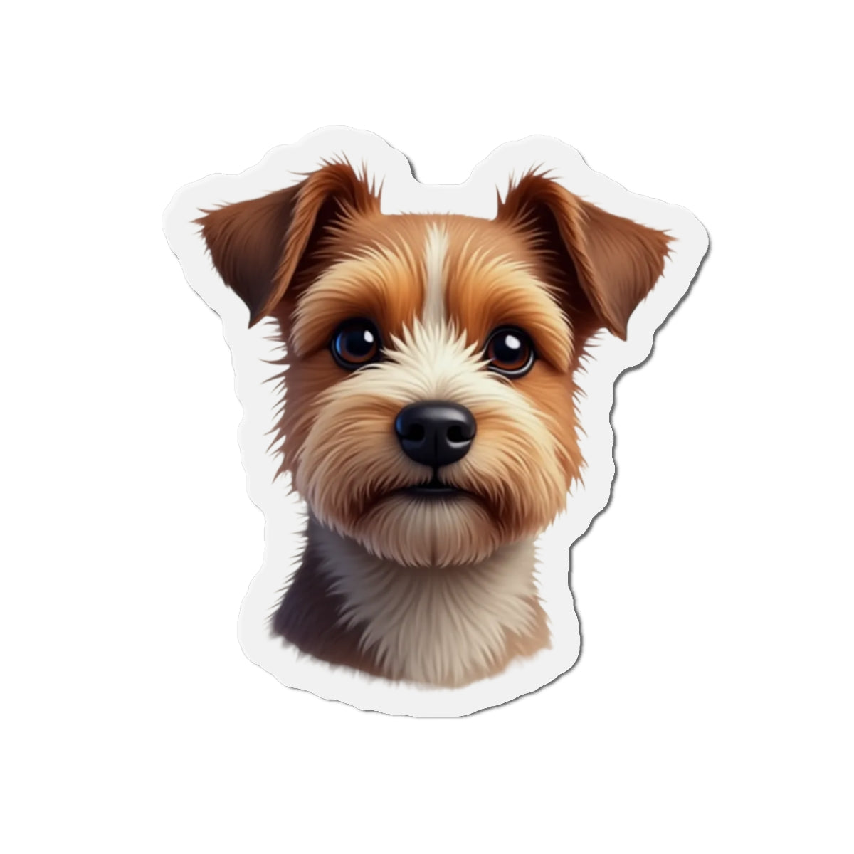 Border Terrier Die-Cut Magnet - Cute Dog Breed Refrigerator Magnet, Pet Lover Gift, Animal Decor, Fridge Decoration, Puppy Art Magnet
