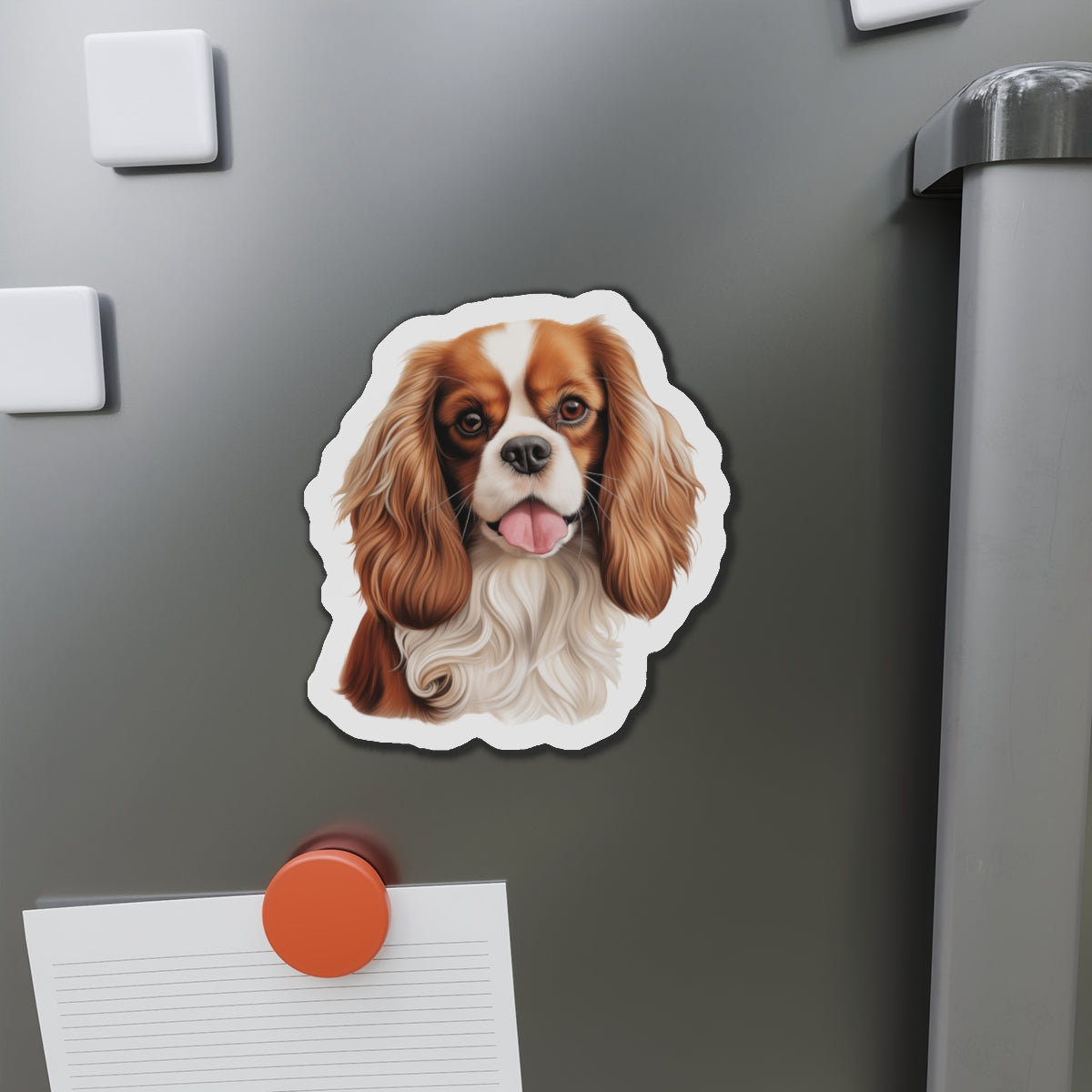 Cavalier King Charles Spaniel Magnet | Die Cut Dog Magnet | Pet Kitchen Decor