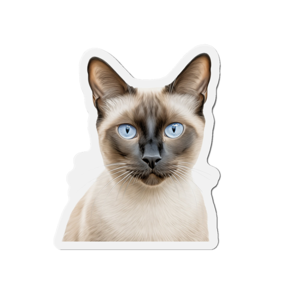 Siamese Magnet, Fridge Magnet, Cute Cat Magnet, Animal Lover Gift, Pet Owner Decor, Feline Kitchen Decor