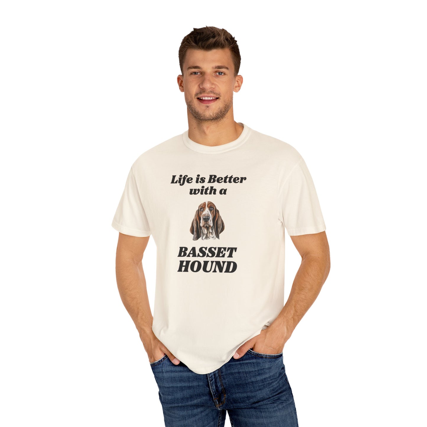 Life is Better with a Basset Hound T-shirt