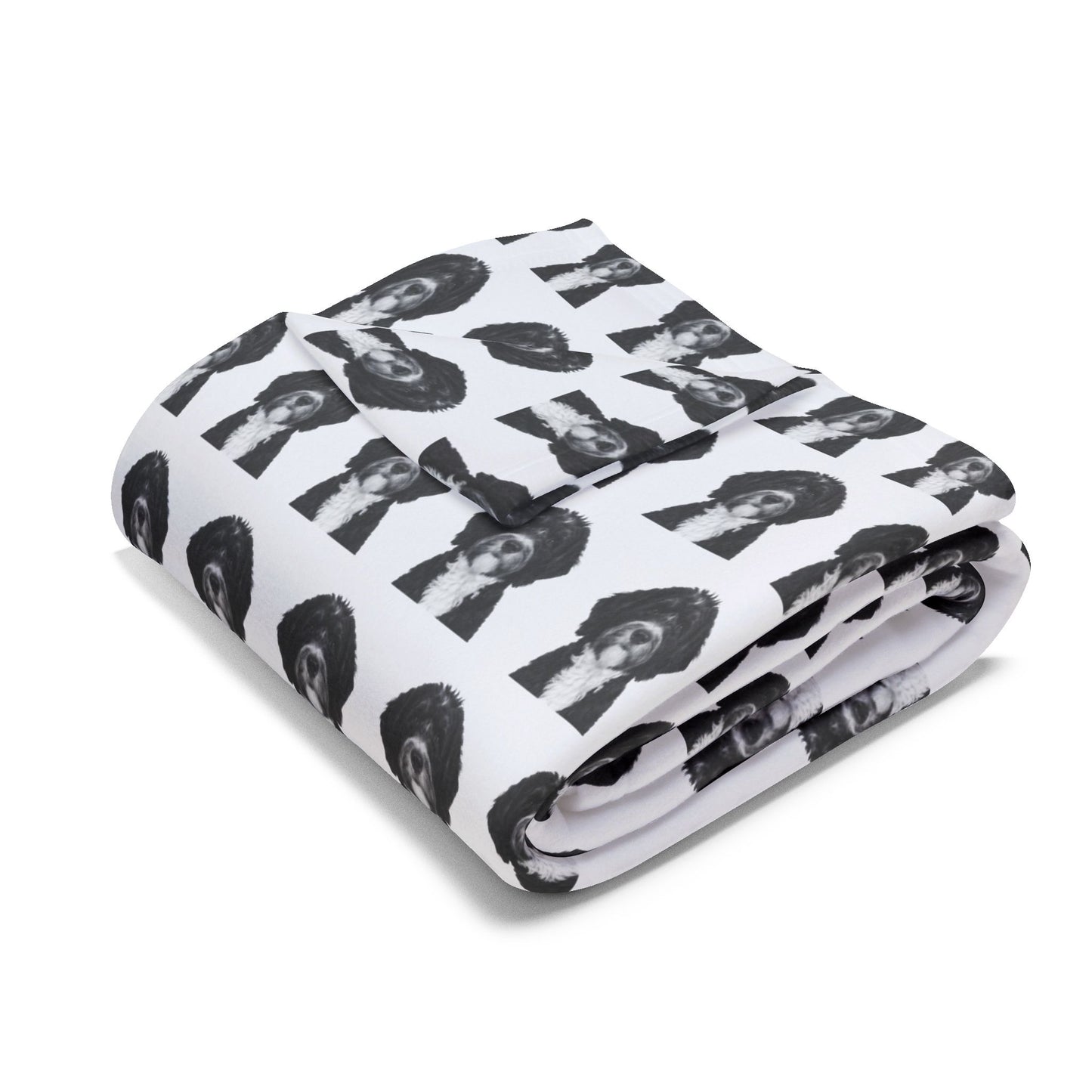 Bernedoodle Fleece Blanket, Dog Design Cozy Arctic Throw for Dog Lovers, Animal Print Home Decor, Winter Gift Idea, Pet Owner Present