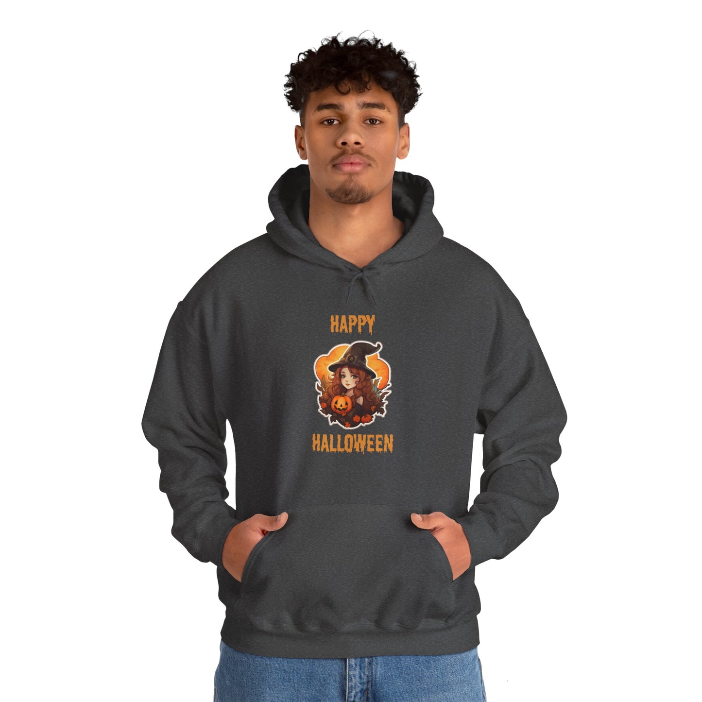 Witch Happy Halloween Unisex Heavy Blend Hooded Sweatshirt