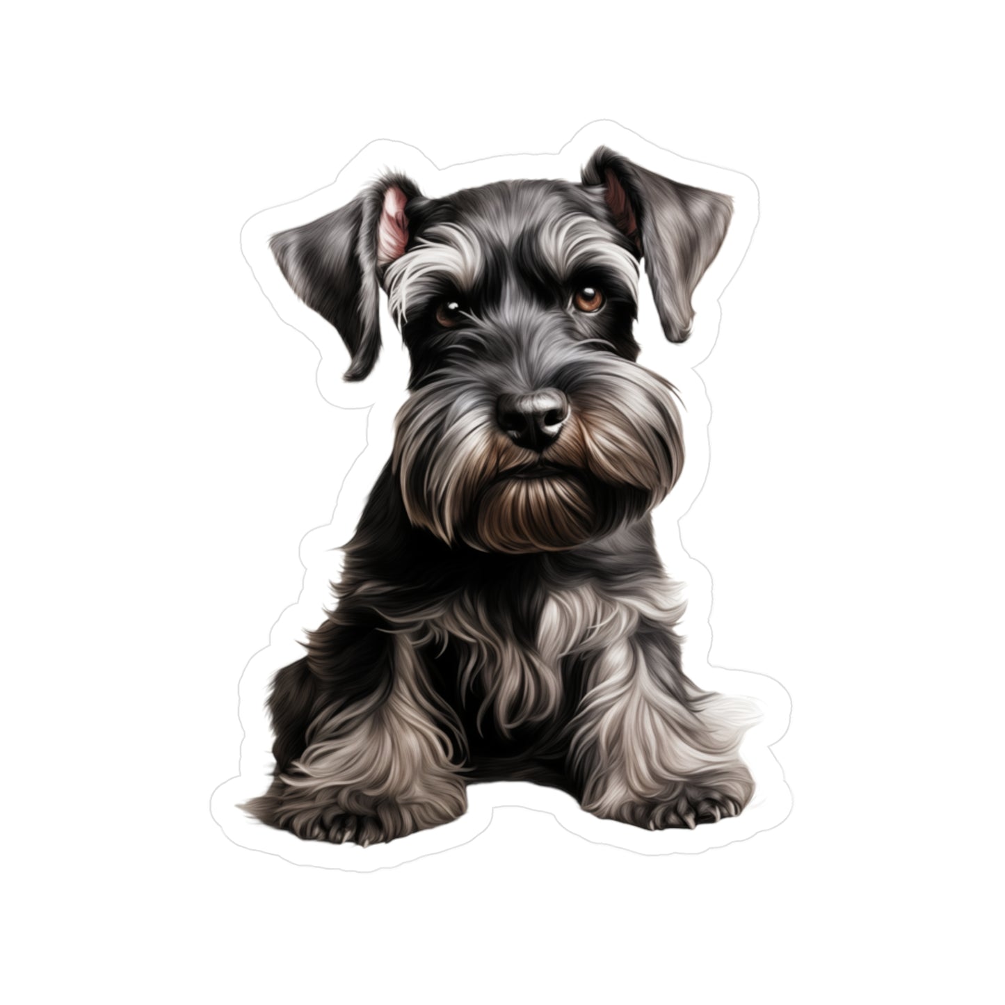 Schnauzer Sticker - Kiss-Cut Dog Vinyl Decals