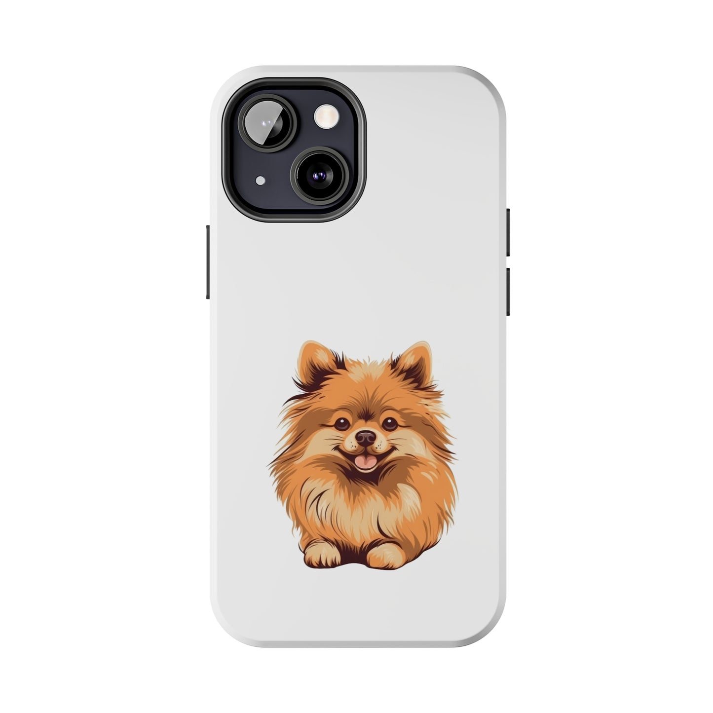 White Pomeranian Tough Phone Case
