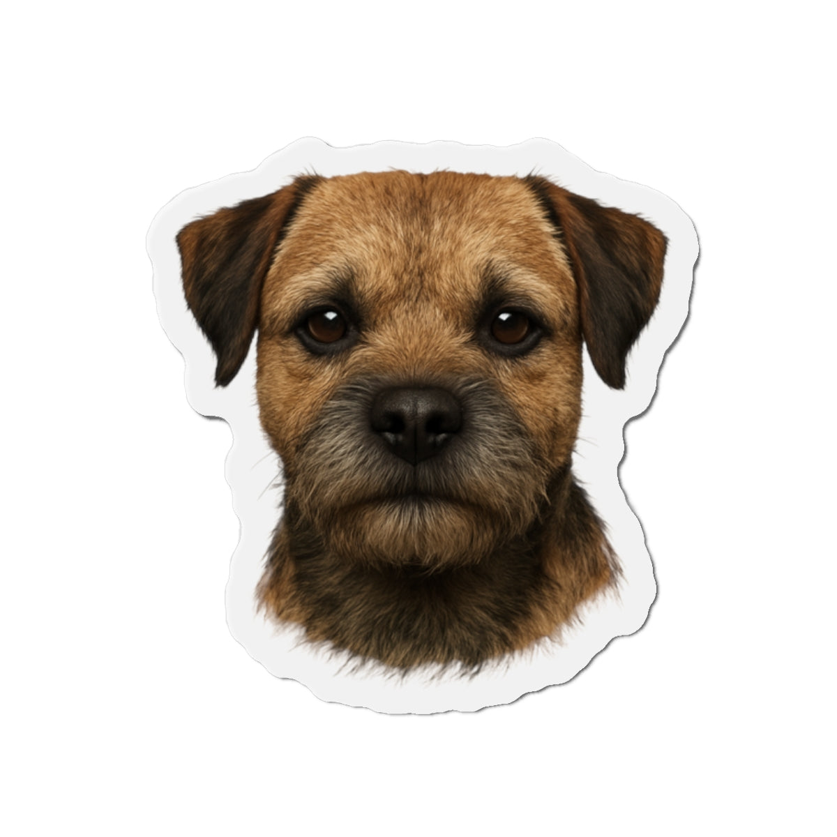 Border Terrier Die-Cut Magnet - Cute Dog Breed Refrigerator Magnet, Pet Lover Gift, Animal Decor, Fridge Decoration, Puppy Art Magnet
