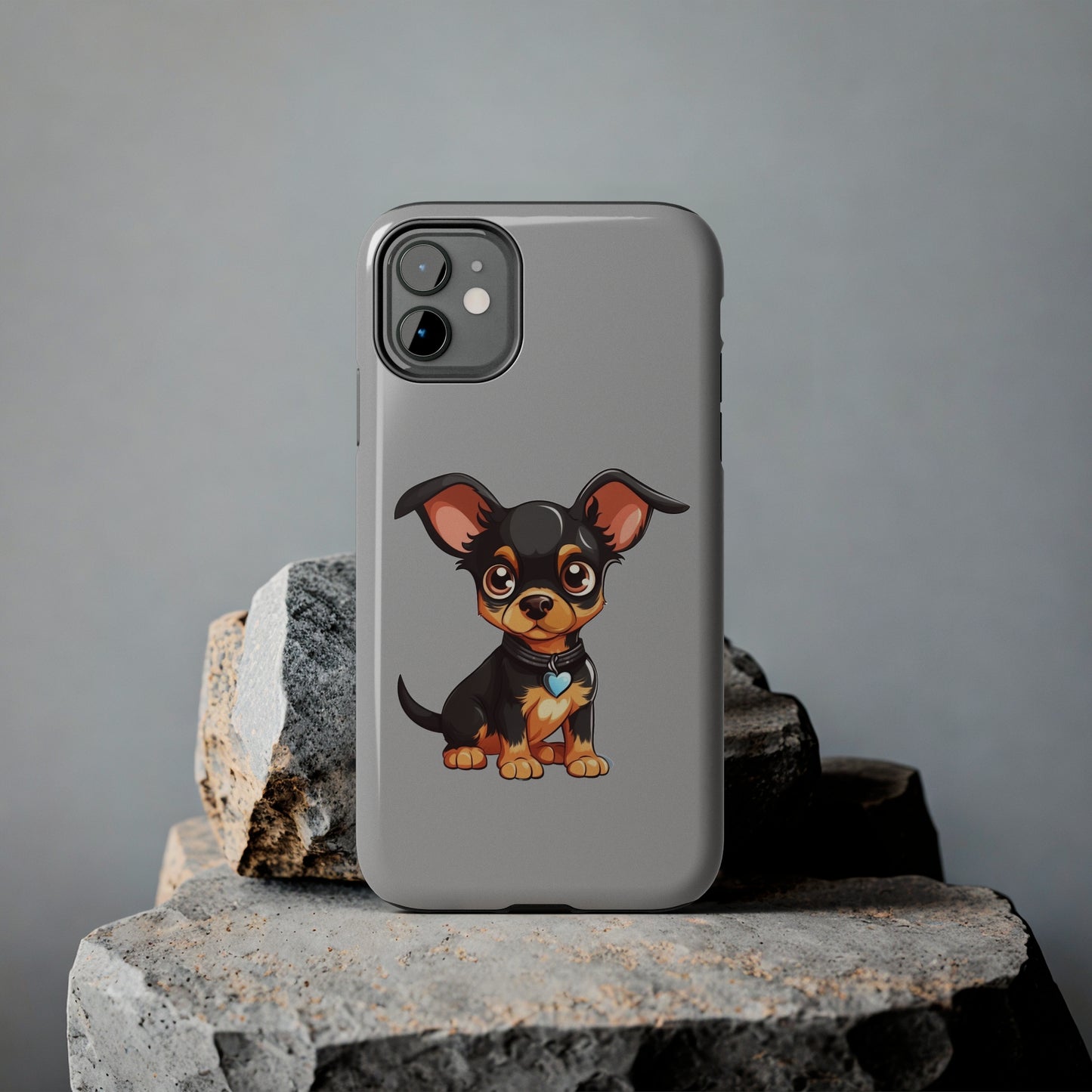 Light Grey Chihuahua Tough Phone Case