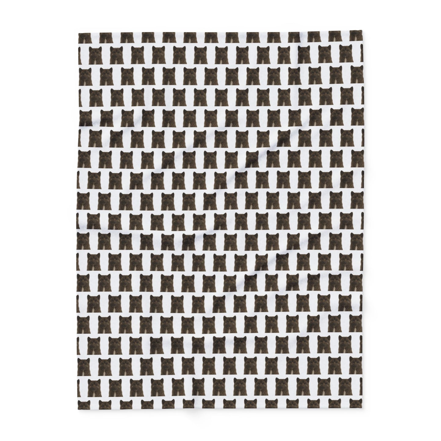 Brindle Akita Fleece Blanket, Dog Design Cozy Arctic Throw for Dog Lovers, Animal Print Home Decor, Winter Gift Idea, Pet Owner Present