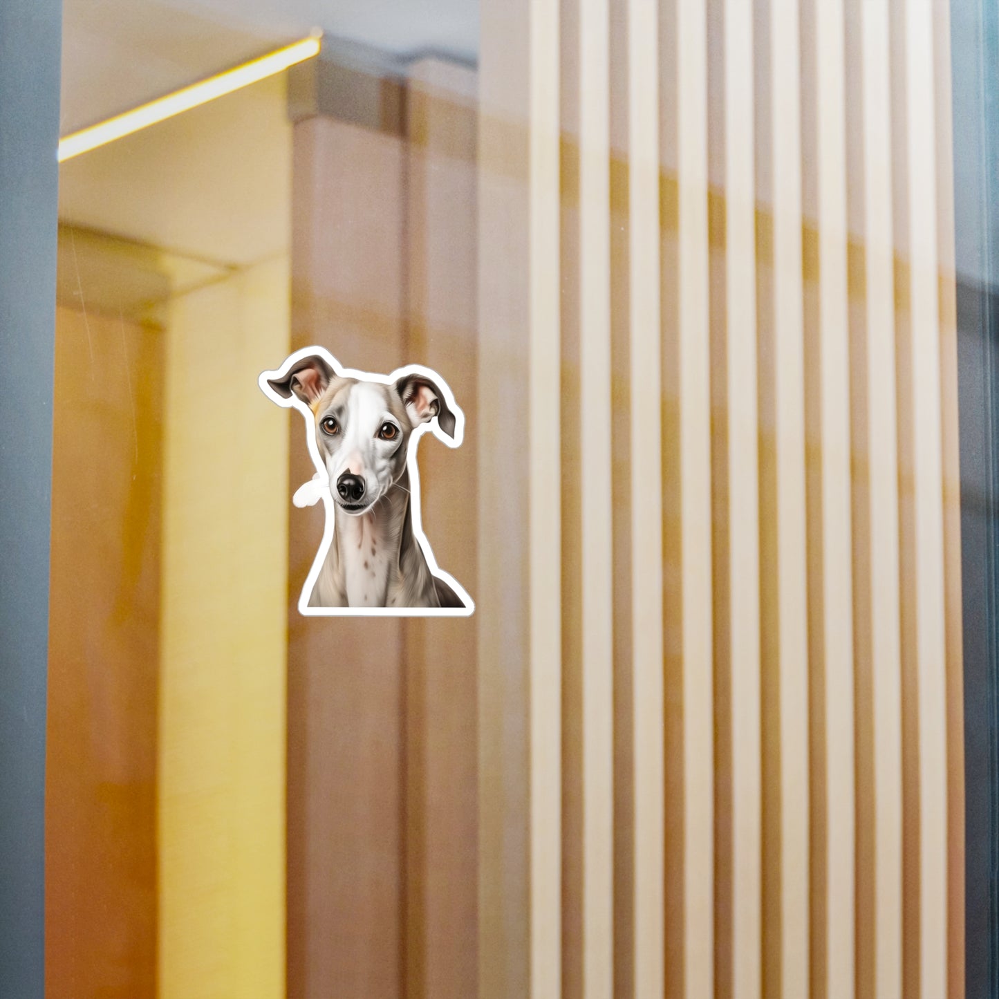 Whippet Sticker | Dog Vinyl Decal | Pet Car Decal | Whippet Laptop Sticker | Whippet Decal