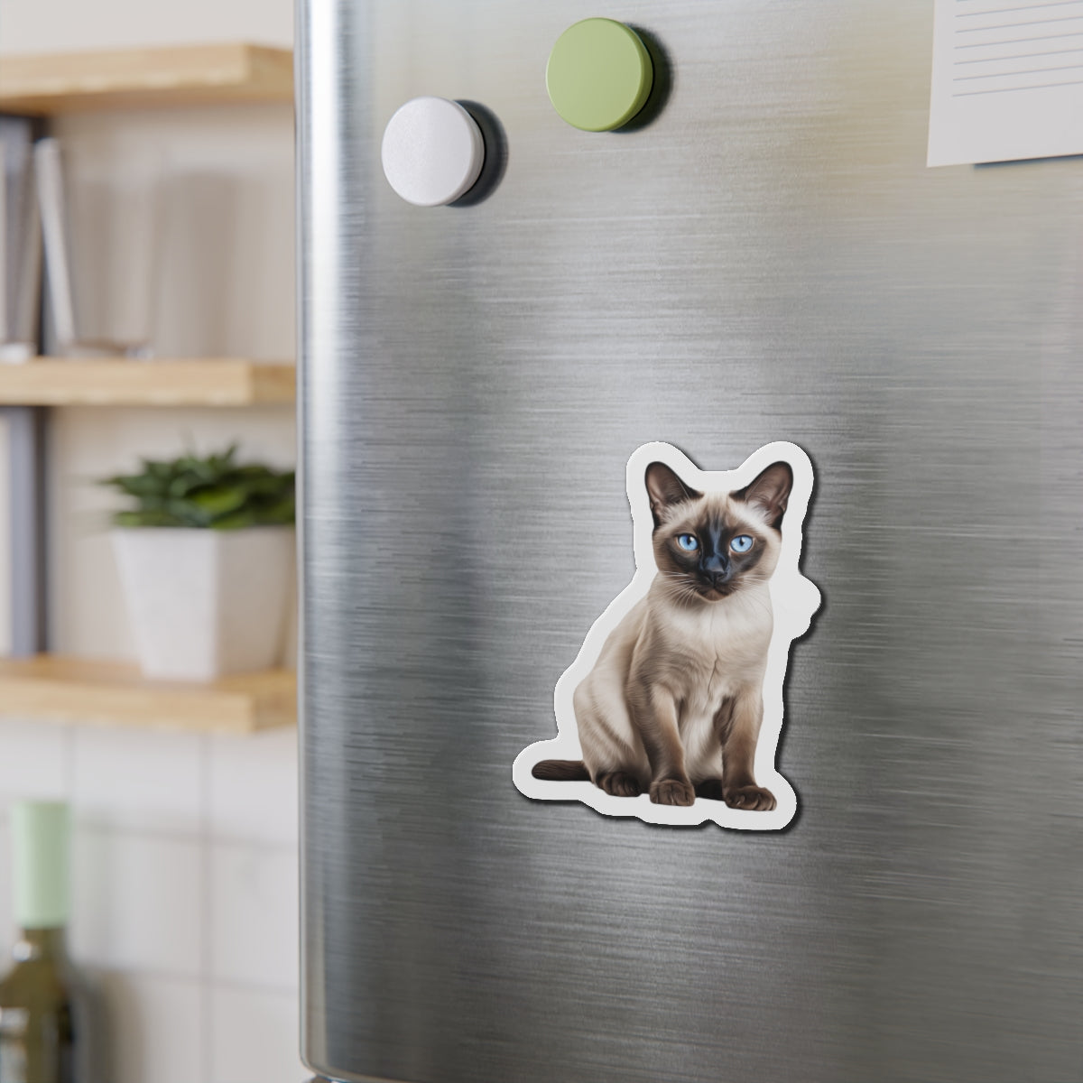 Siamese Magnet, Fridge Magnet, Cute Cat Magnet, Animal Lover Gift, Pet Owner Decor, Feline Kitchen Decor