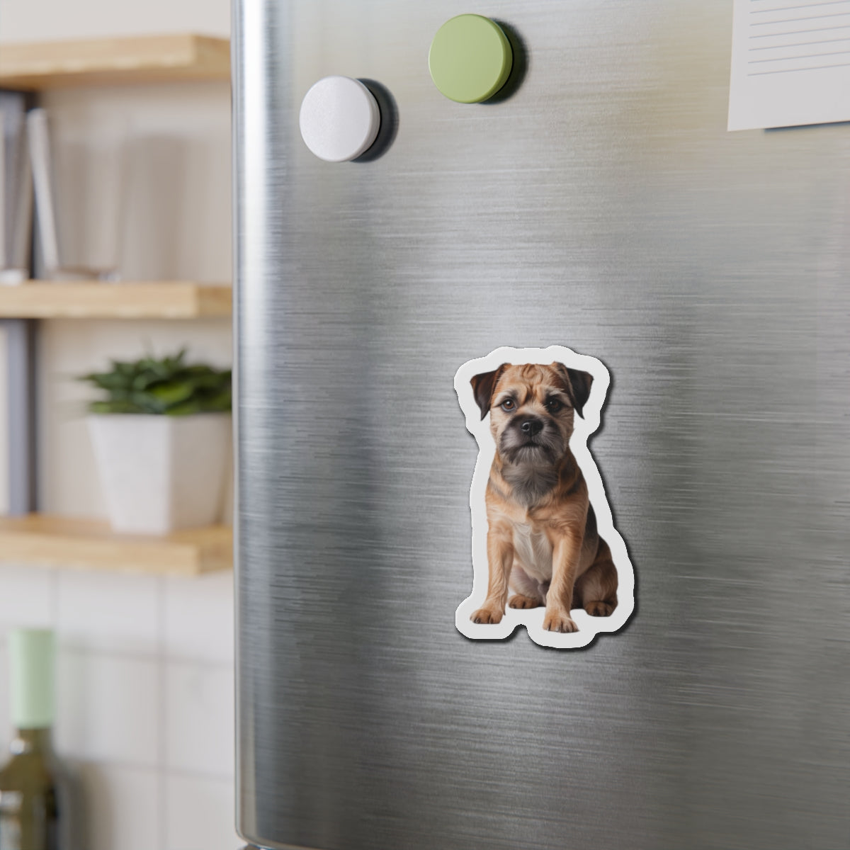 Border Terrier Die-Cut Magnet - Cute Dog Breed Refrigerator Magnet, Pet Lover Gift, Animal Decor, Fridge Decoration, Puppy Art Magnet