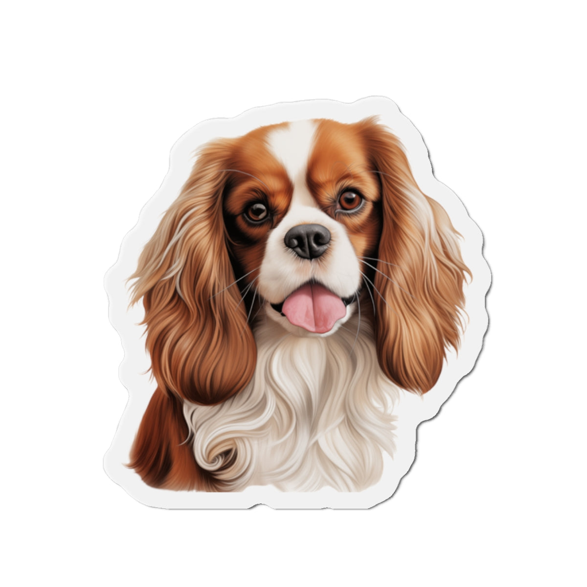 Cavalier King Charles Spaniel Magnet | Die Cut Dog Magnet | Pet Kitchen Decor