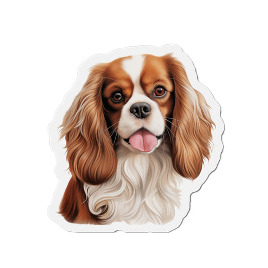 Cavalier King Charles Spaniel Magnet | Die Cut Dog Magnet | Pet Kitchen Decor