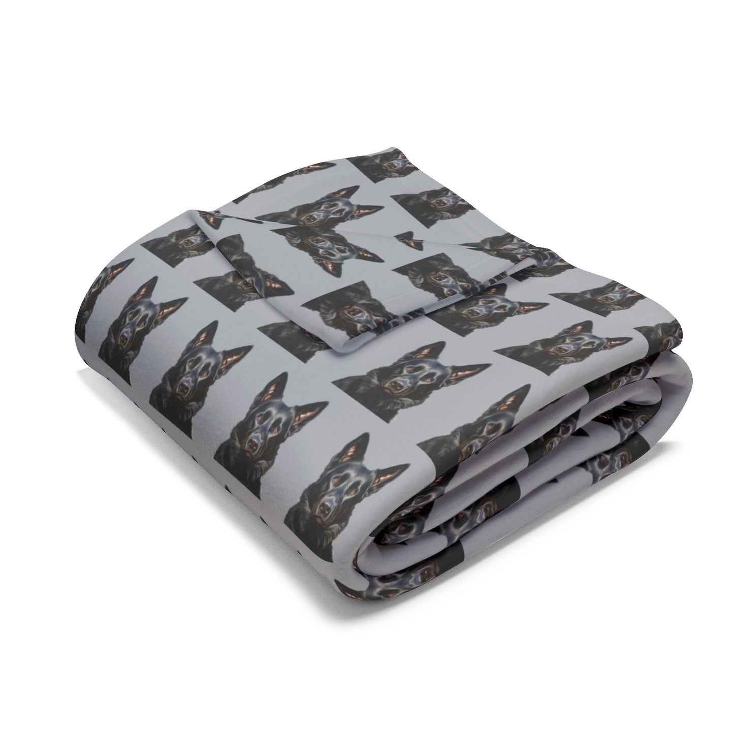 Black German Shepherd Arctic Fleece Blanket