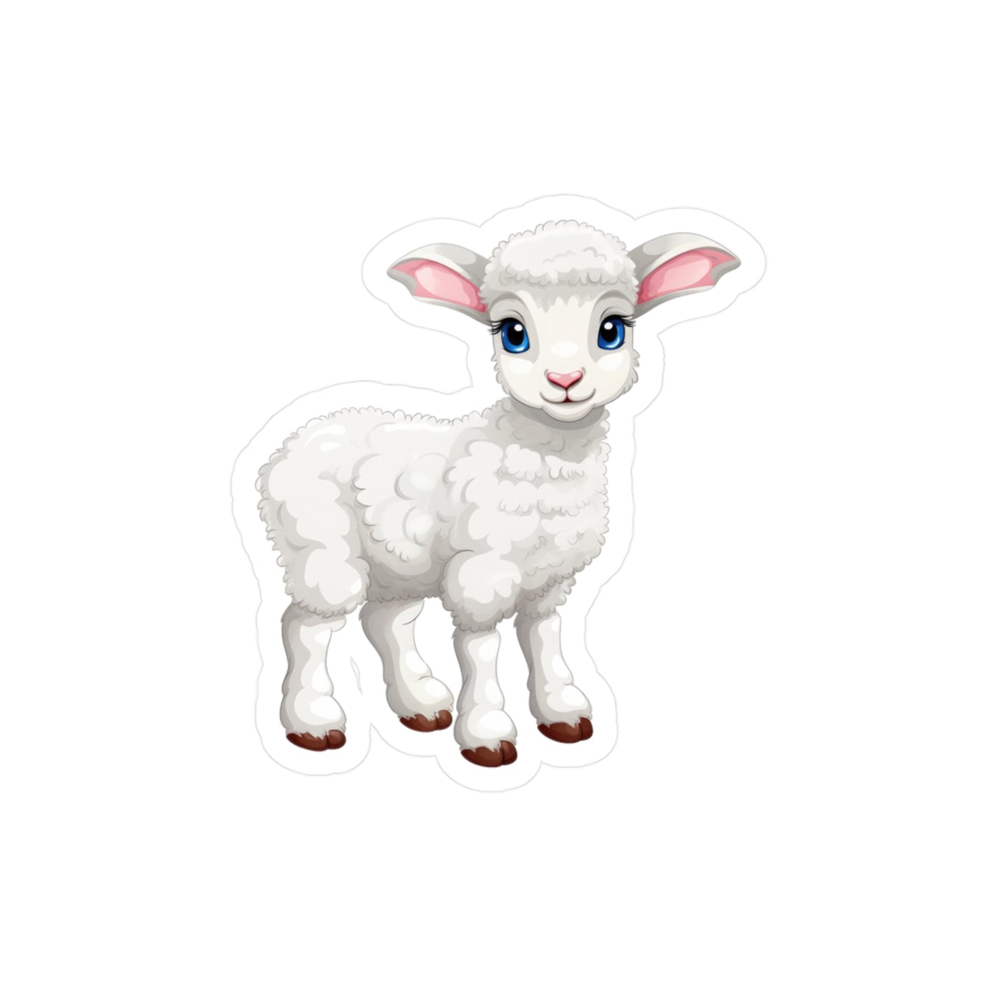 Lamb Sticker - Kiss-Cut Vinyl Decals