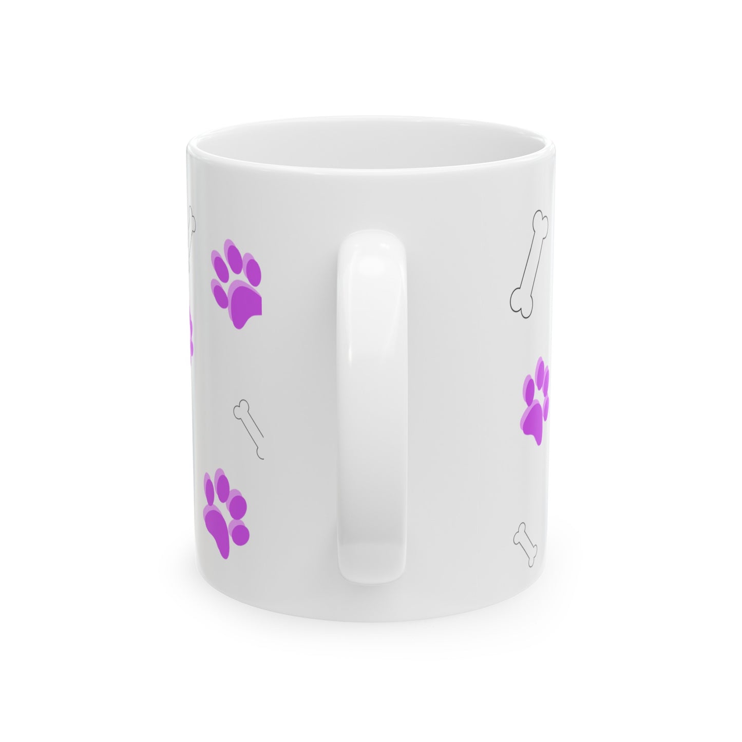 Dog Paw Heart Mug - 11 oz