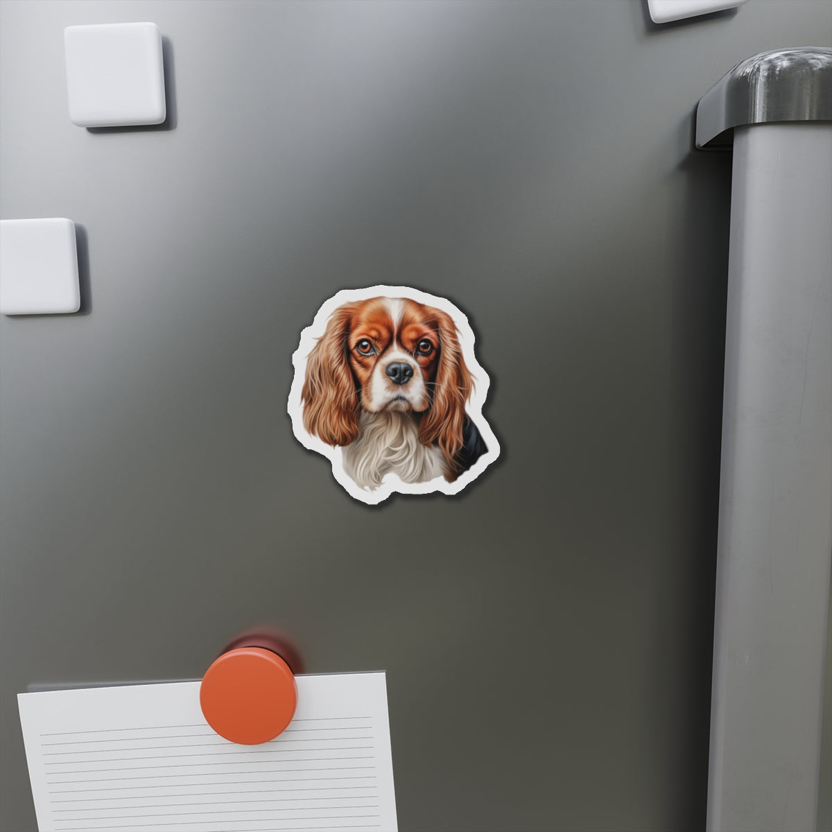Cavalier King Charles Spaniel Magnet | Die Cut Dog Magnet | Pet Kitchen Decor