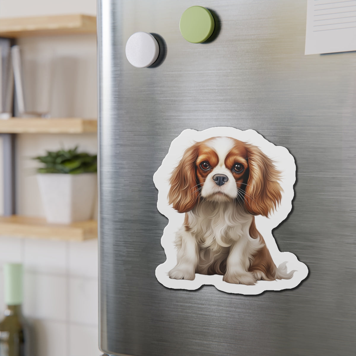 Cavalier King Charles Spaniel Magnet | Die Cut Dog Magnet | Pet Kitchen Decor