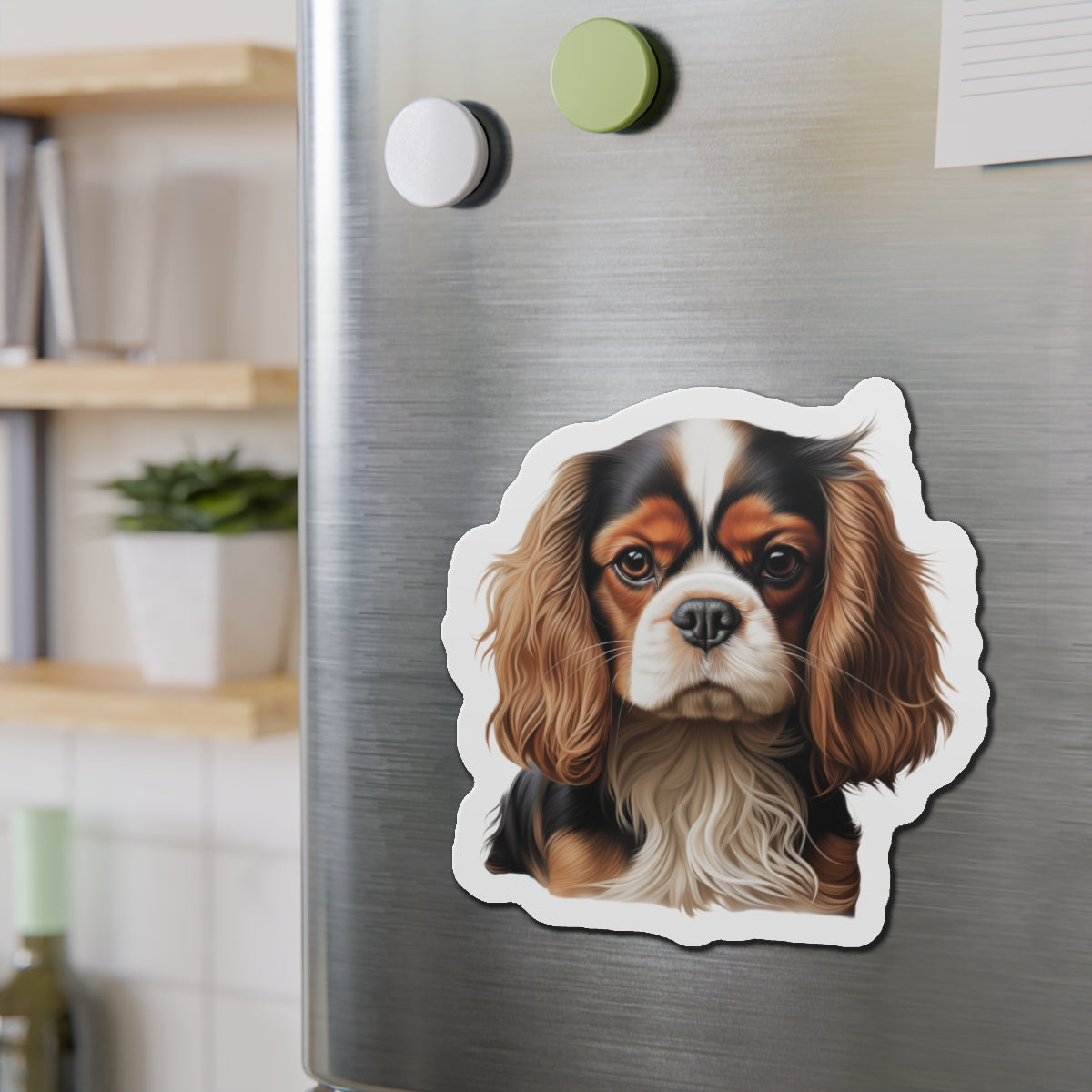 Cavalier King Charles Spaniel Magnet | Die Cut Dog Magnet | Pet Kitchen Decor