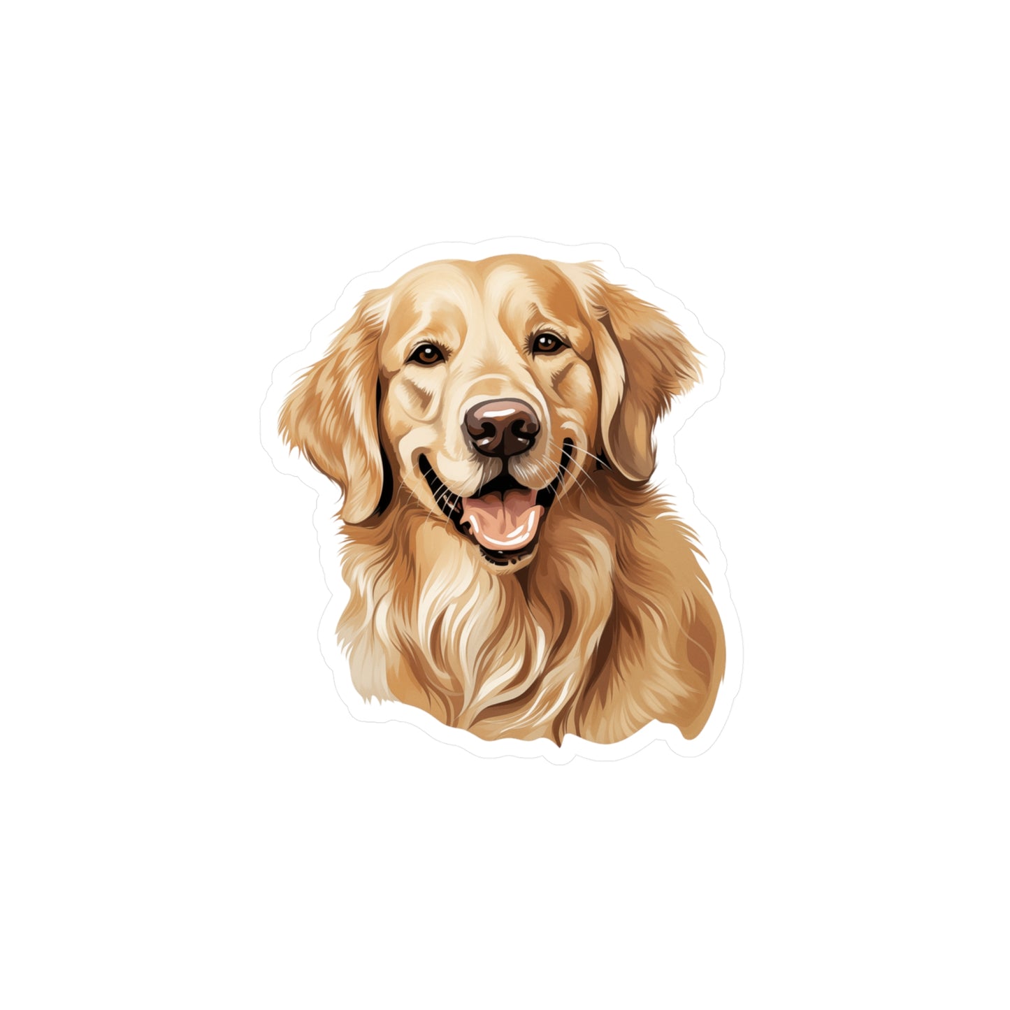 Golden Retriever Sticker - Kiss-Cut Vinyl Decals