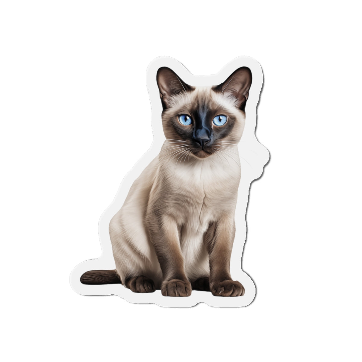 Siamese Magnet, Fridge Magnet, Cute Cat Magnet, Animal Lover Gift, Pet Owner Decor, Feline Kitchen Decor