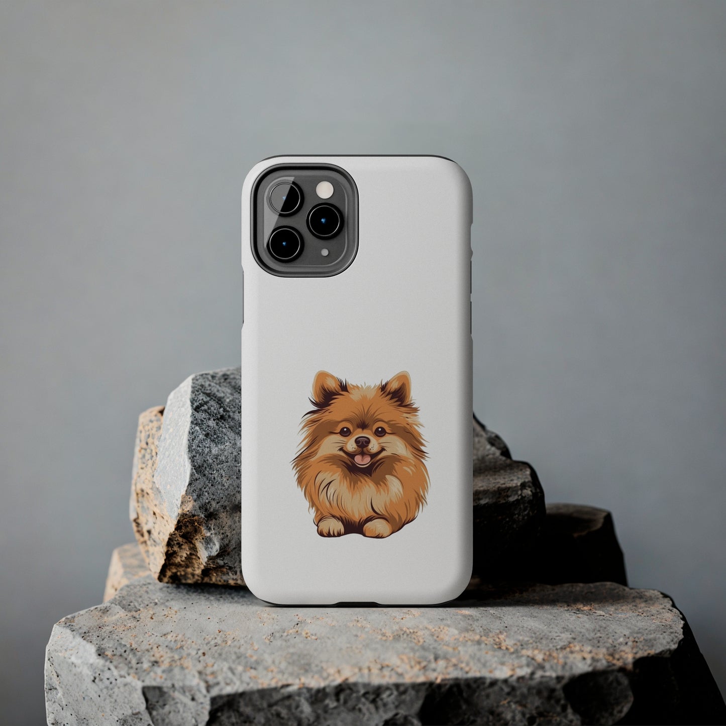 White Pomeranian Tough Phone Case