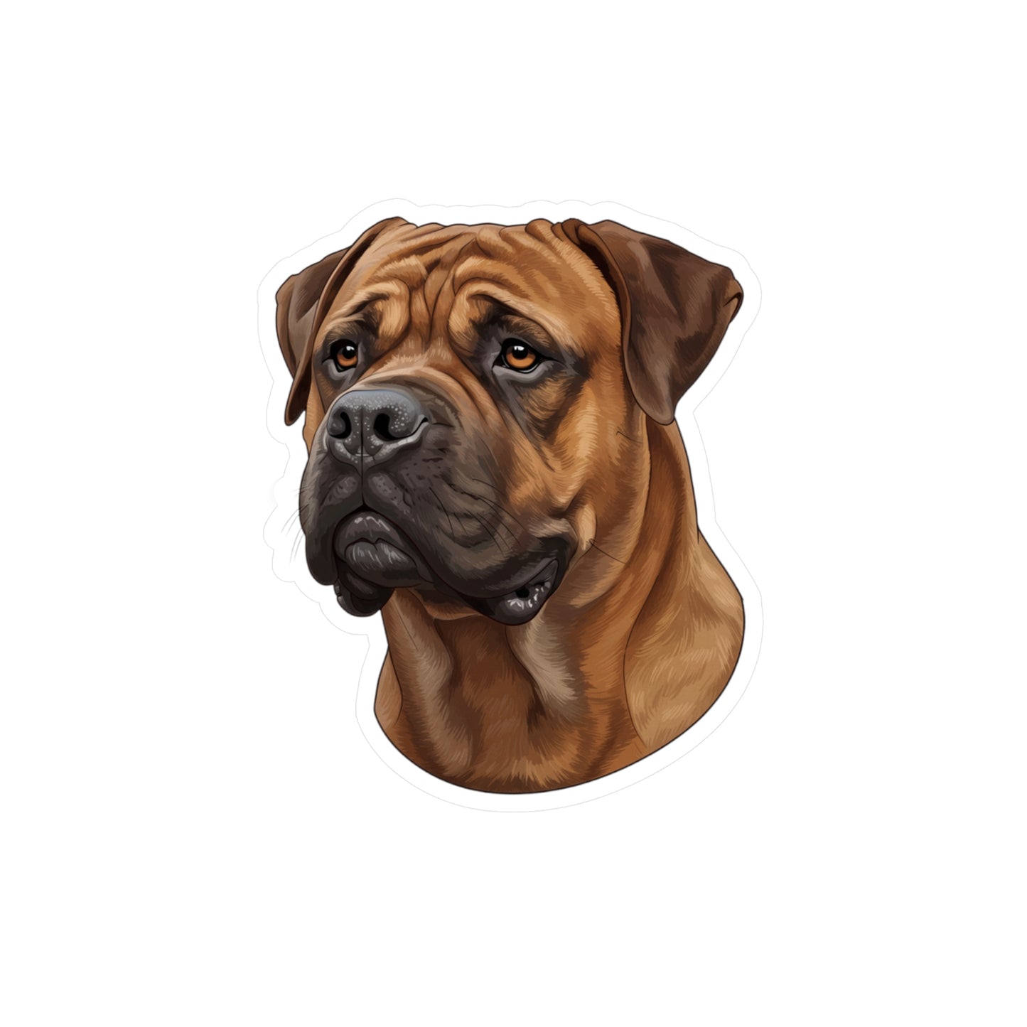 Bullmastiff Decal, Dog Lover Gift, Pet Sticker, Laptop Decal, Car Window Decal, Animal Lover, Vinyl Decal