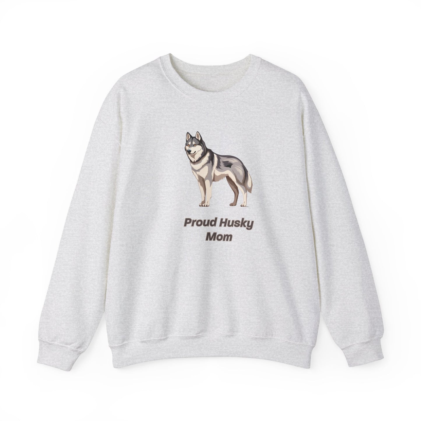 Proud Husky Mom Unisex Crewneck Sweatshirt