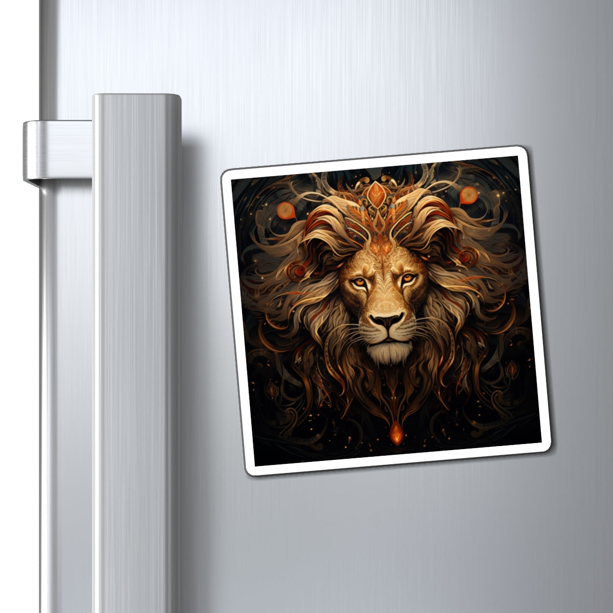 Lion Art Magnet (Square)