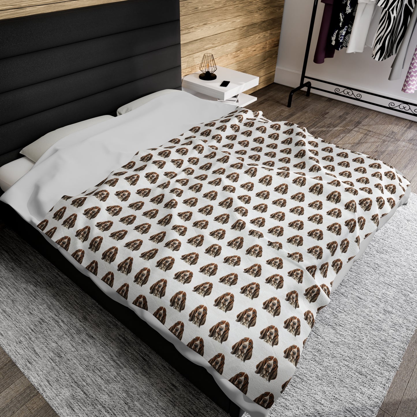 Luxury Basset Hound Velveteen Blanket for Ultimate Home Comfort & Stylish Dog Lovers' Decor