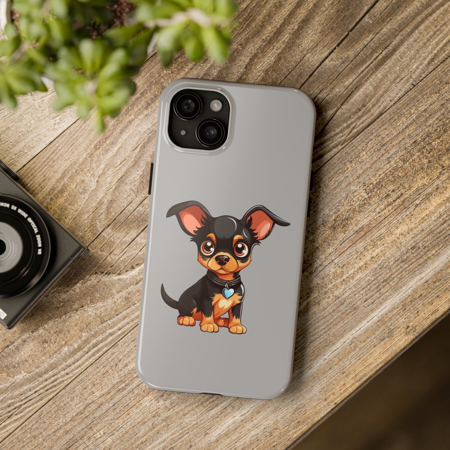 Light Grey Chihuahua Tough Phone Case
