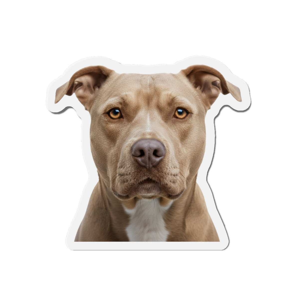 Pit Bull Die-Cut Magnet, Pet Lover Fridge Magnet, Animal Car Magnet, Cute Dog Kitchen Decor, Bull Terrier Gift