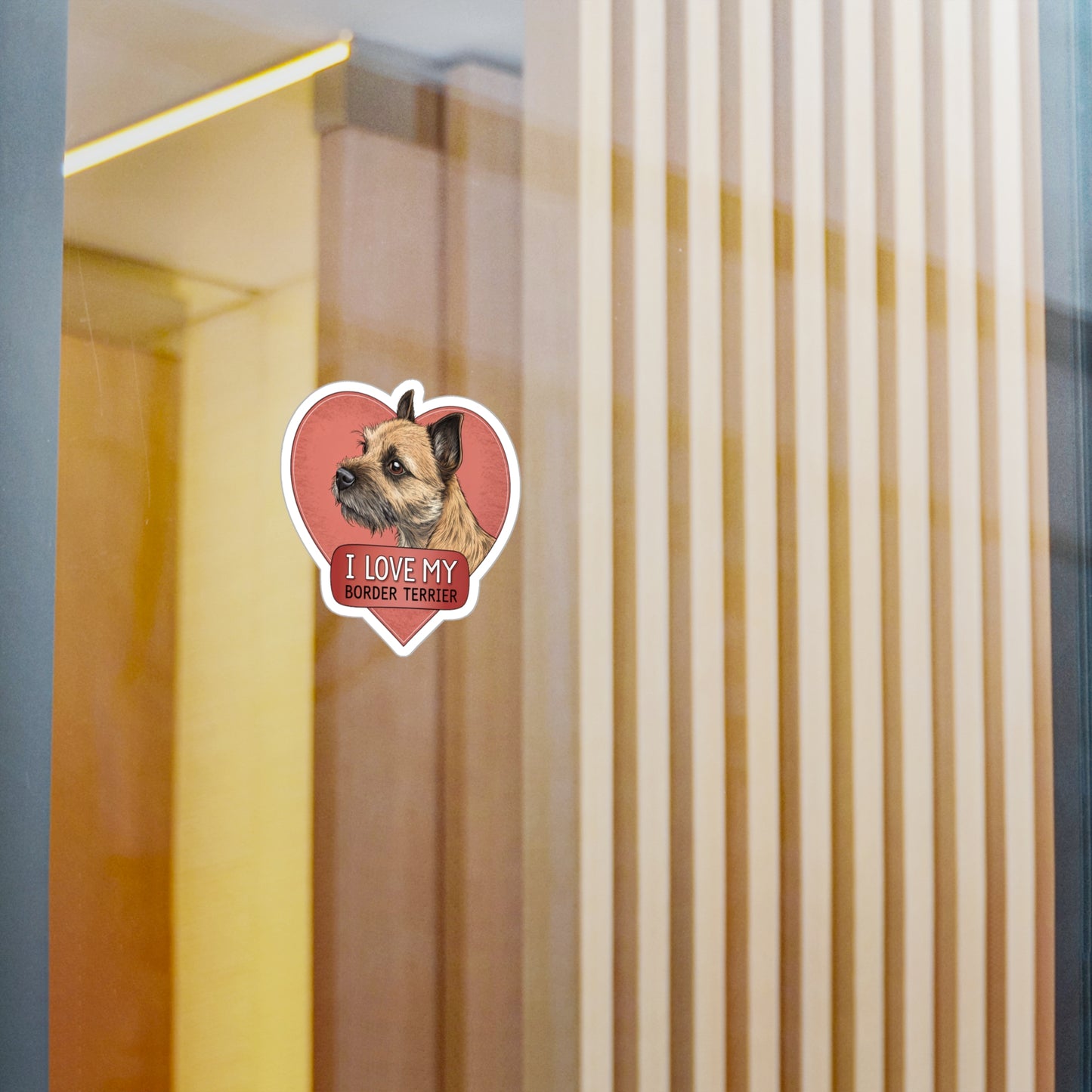 Border Terrier Kiss-Cut Vinyl Decals Stickers, Dog Lover Gift, Car Decals, Laptop Stickers, Pet Owner Gift, Animal Lover Decor